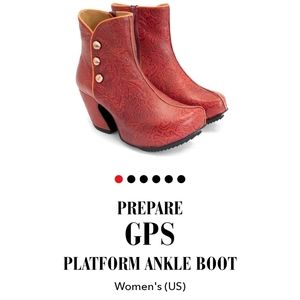 John Fluevog Prepare GPS Platform Ankle Boots 8.5
